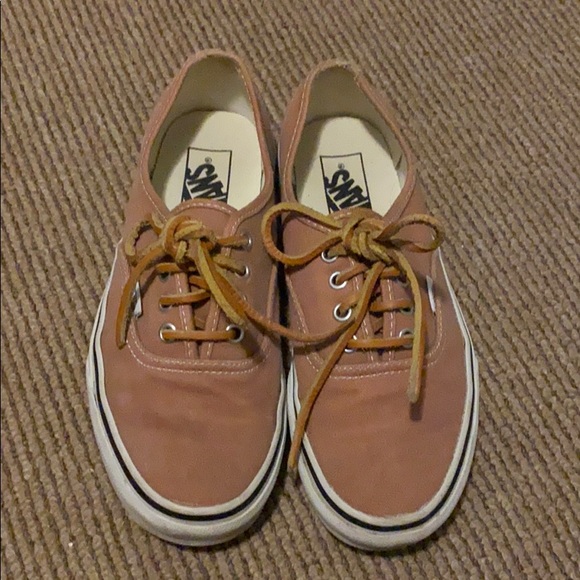 rust colored vans